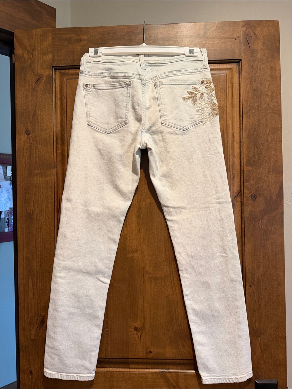Pilcro embroidered cotton denim jeans - Picture 6 of 6